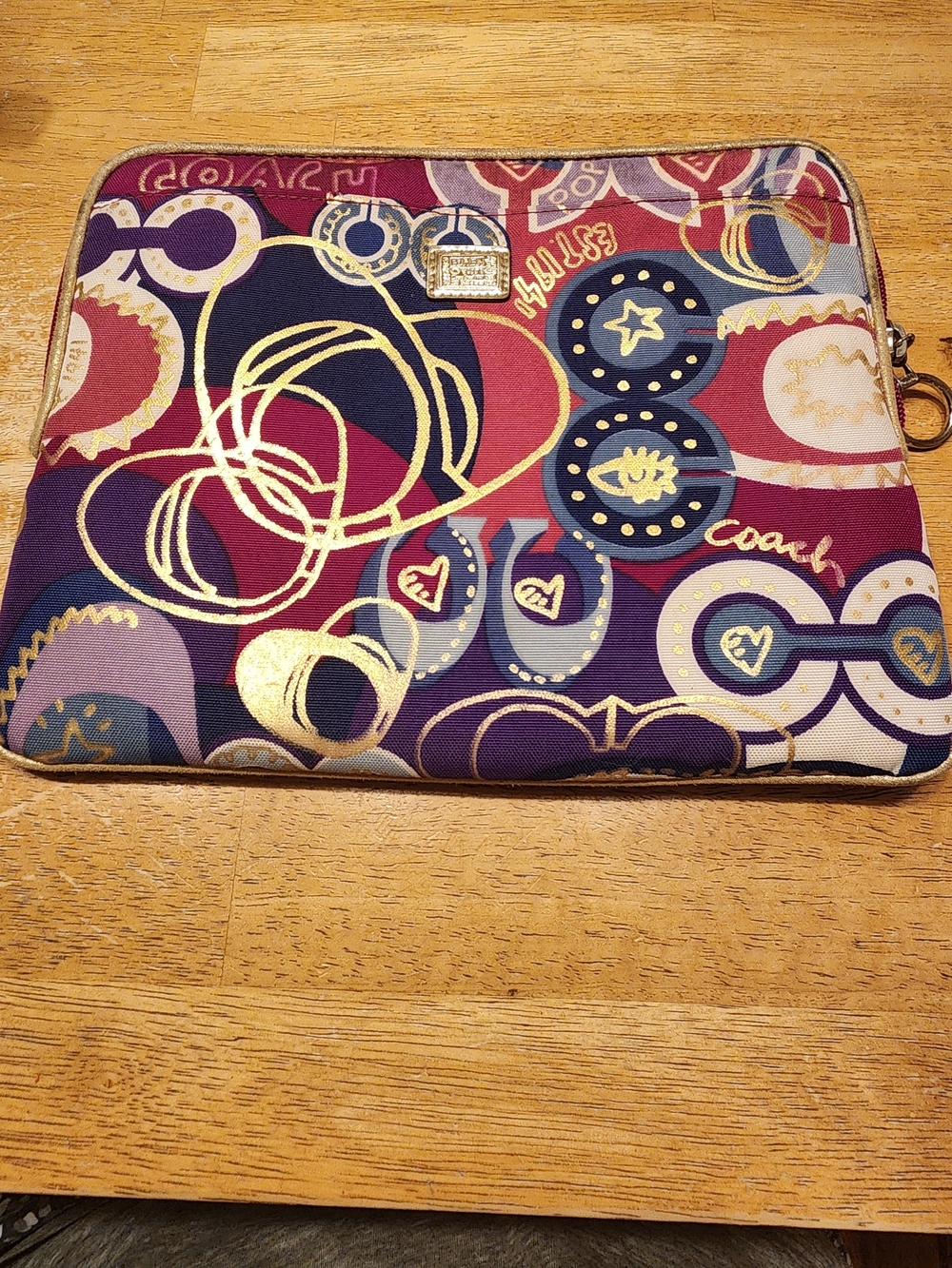 Coach Poppy Pop C Glam tablet or laptop sleeve